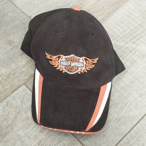 Vintage Ride Hard Black Harley Davidson Hat
